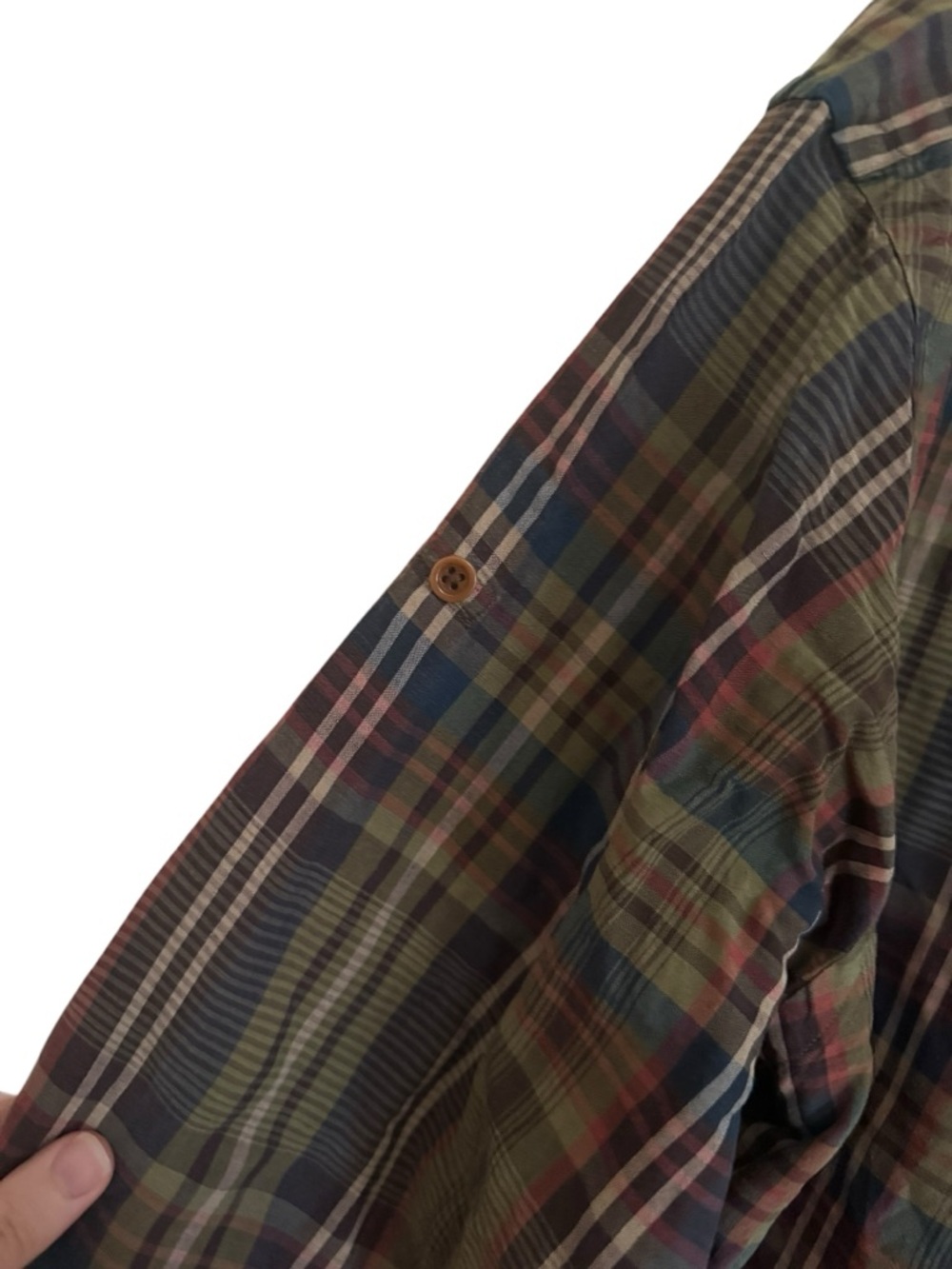 Polo Ralph Lauren Plaid Button Up XXL Green Blue Long Sleeve Cotton Flannel - Picture 5 of 5